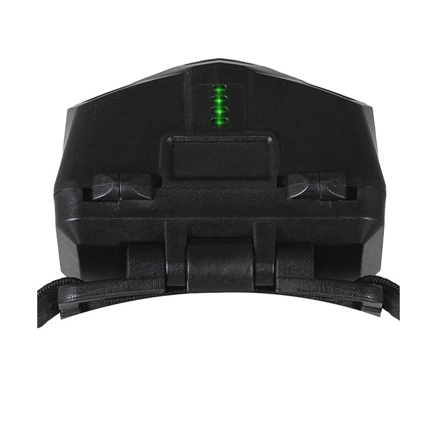LED Dæmpbar genopladelig pandelampe med sensor og rødt lys 2xLED/5W/5V/3xAAA IP65 500 skinnende 1200 mAh
