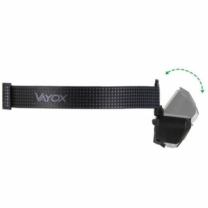 LED Dæmpbar genopladelig pandelampe med sensor og rødt lys 2xLED/5W/5V/3xAAA IP65 500 skinnende 1200 mAh