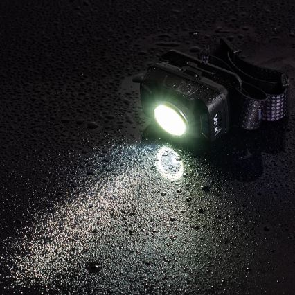 LED Dæmpbar genopladelig pandelampe med sensor og rødt lys LED/15W/5V IP66 430 skinnende 1800 mAh