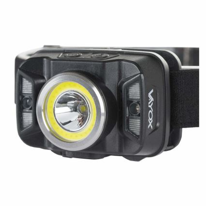 LED Dæmpbar genopladelig pandelampe med sensor og rødt lys LED/15W/5V IP66 430 skinnende 1800 mAh