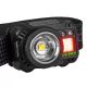 LED Dæmpbar rechargeable headlamp med sensor og rødt lys LED/6W/5V/3xAAA IP44 500 lm 11,5 timer 1200 mAh