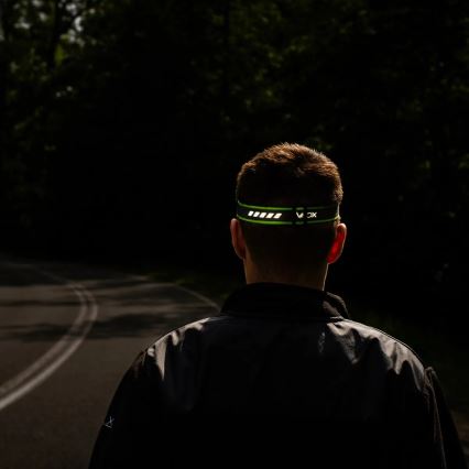 Genopladelig, dæmpbar LED-pandelampe med sensor og rødt lys LED/6W/5V/3xAAA IP66 500 lm 1200 mAh