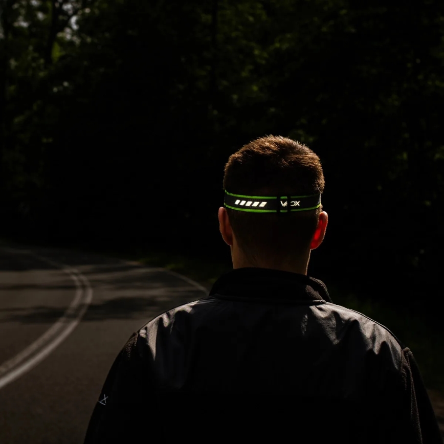 Genopladelig, dæmpbar LED-pandelampe med sensor og rødt lys LED/6W/5V/3xAAA IP66 500 lm 1200 mAh