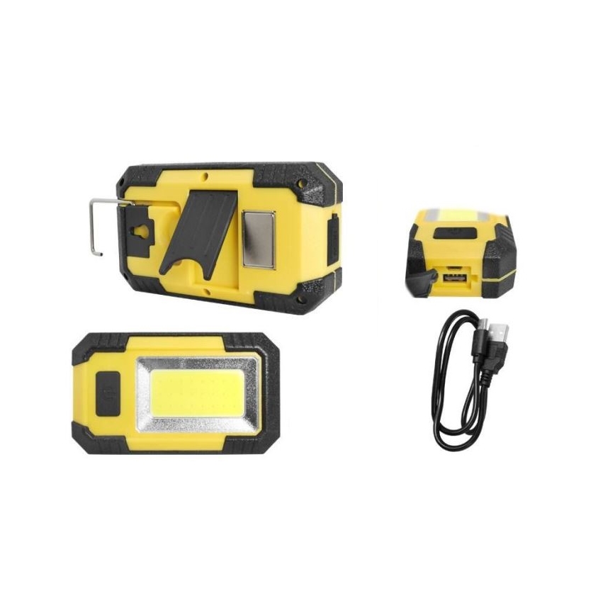 Genopladelig LED projektør LED/10W/4000 mAh 6000K IP44