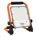 Genopladelig LED-projektør med stativ LED/30W/3,2V 4500K 5000 mAh IP65 orange