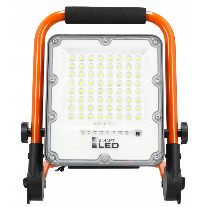 Genopladelig LED-projektør med stativ LED/30W/3,2V 4500K 5000 mAh IP65 orange