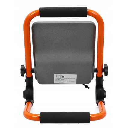 Genopladelig LED-projektør med stativ LED/30W/3,2V 4500K 5000 mAh IP65 orange