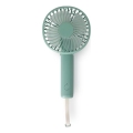 Genopladelig lommeventilator 5W/5V 1200 mAh turkis