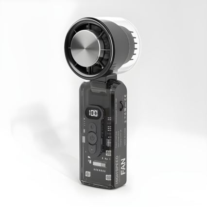 Genopladelig lommeventilator 6 W / 5 V, 2000 mAh