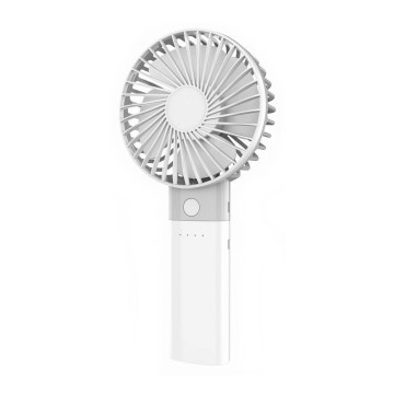 Genopladelig ventilator med integreret powerbank 4000 mAh/3,7V og USB-C