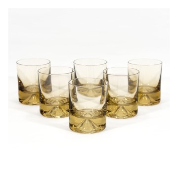 Glas 6 stk. 100 ml røgfarvet
