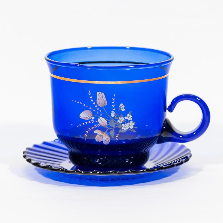 Glas kop med underkop Cappuccino