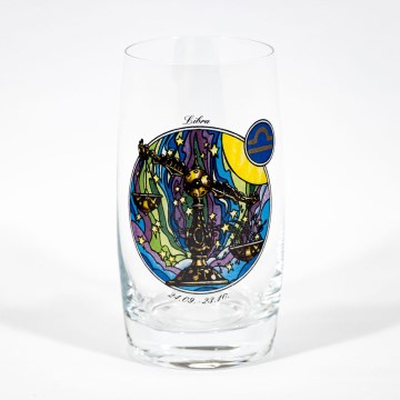 Glas med stjernetegn Vægten 380 ml transparent