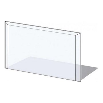 Glas under pejs 1000x550x6 mm rektangel