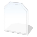 Glas under pejs 1200x1000x8 mm