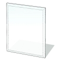 Glas under pejs 1200x1000x8 mm rektangel