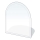 Glas under pejs 1200x1000x8 mm semi-bue