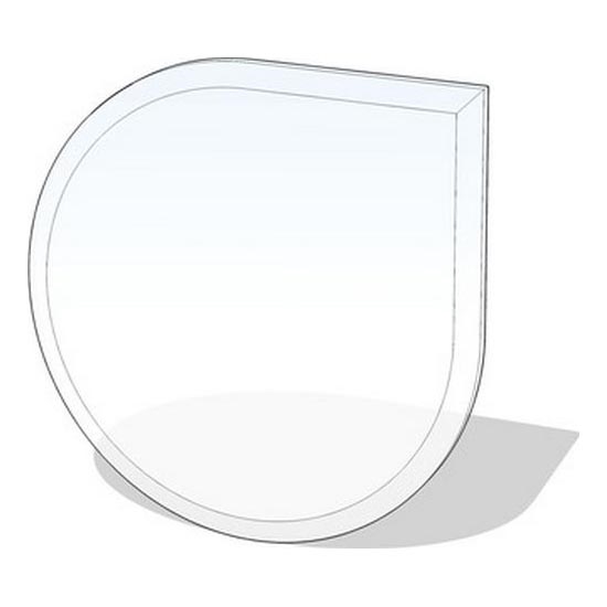 Glas under pejs 1250x1250x8 mm tåre