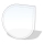 Glas under pejs 1250x1250x8 mm tåre
