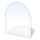 Glas under pejs 1300x1200x8 mm semi-bue