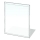 Glas under pejs 900x750x8 mm rektangel
