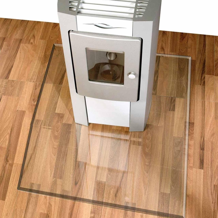 Glas under pejs 900x750x8 mm rektangel