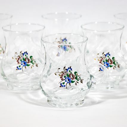 Glaskrus 6 stk. transparent