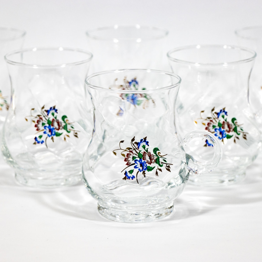 Glaskrus 6 stk. transparent