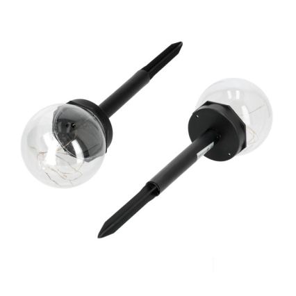 GLEAM LED-solcellelampe med sensor, LED/1,2V, 3000K, IP44, 40 mAh, klar/sort