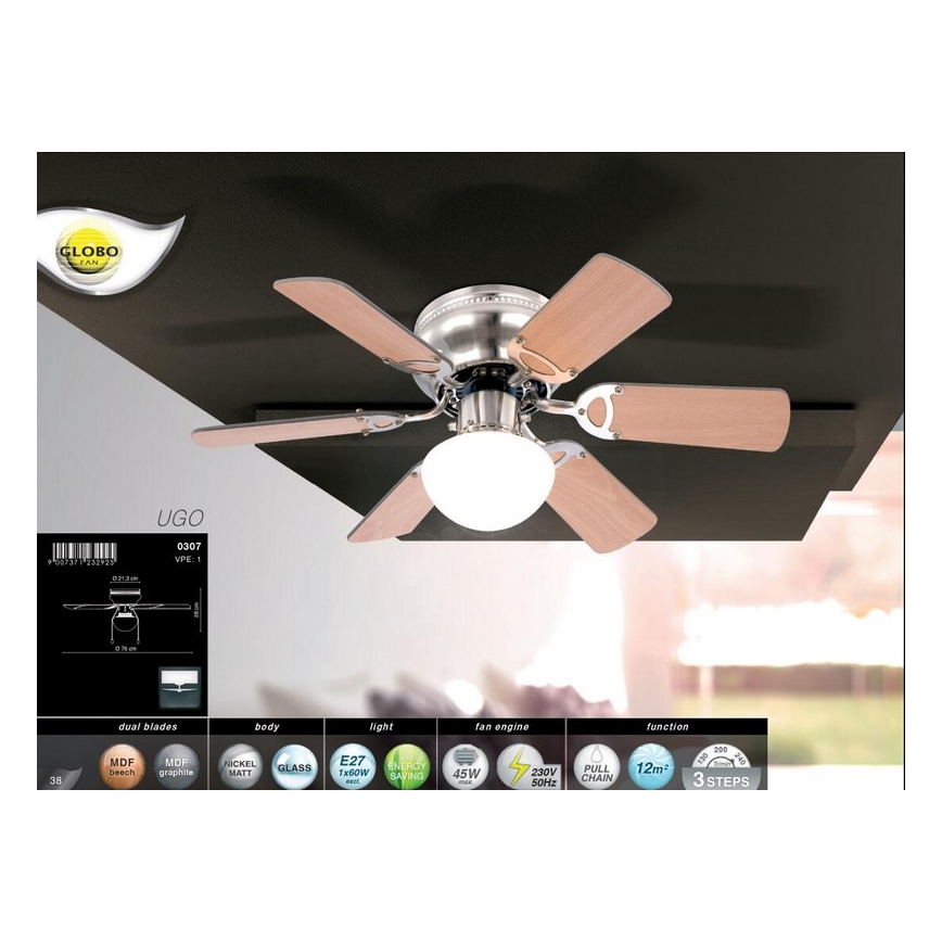 Globo - Laepennut 1xE27/60W/230V