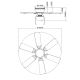 GLOBO - Loftventilator 1xE27/60W/230V