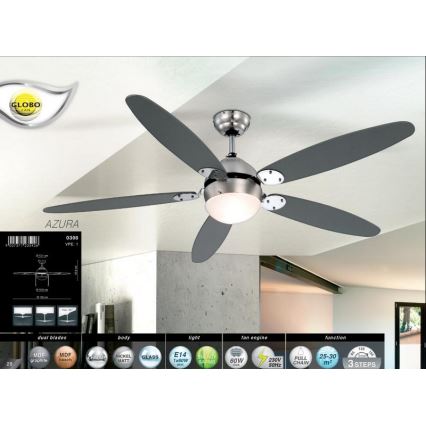 Globo - Loftsventilator 1xE14/60W/230V