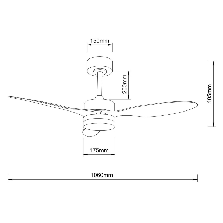 Globo - LED loftventilator dæmpbar LED/20W/230V 2700-6500K + fjernbetjening