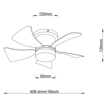 Globo - LED loftventilator dæmpbar LED/10W/230V 3000-6500K grå + fjernbetjening