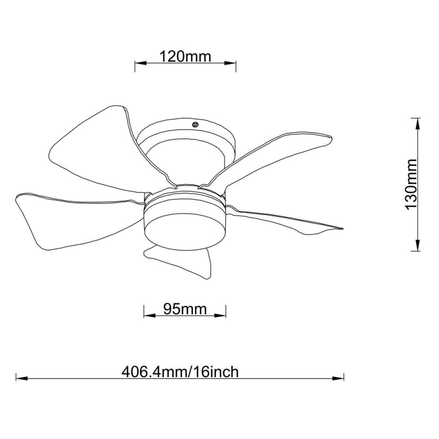Globo - LED loftventilator dæmpbar LED/10W/230V 3000-6500K grå + fjernbetjening
