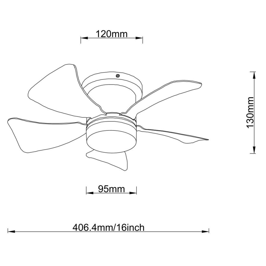 Globo - LED-dæmpbar loftventilator LED/10W/230V 3000-6500K hvid + fjernbetjening