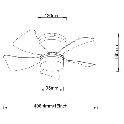 Globo - LED Dæmpbar loftventilator LED/10W/230V 3000-6500K hvid + fjernbetjening