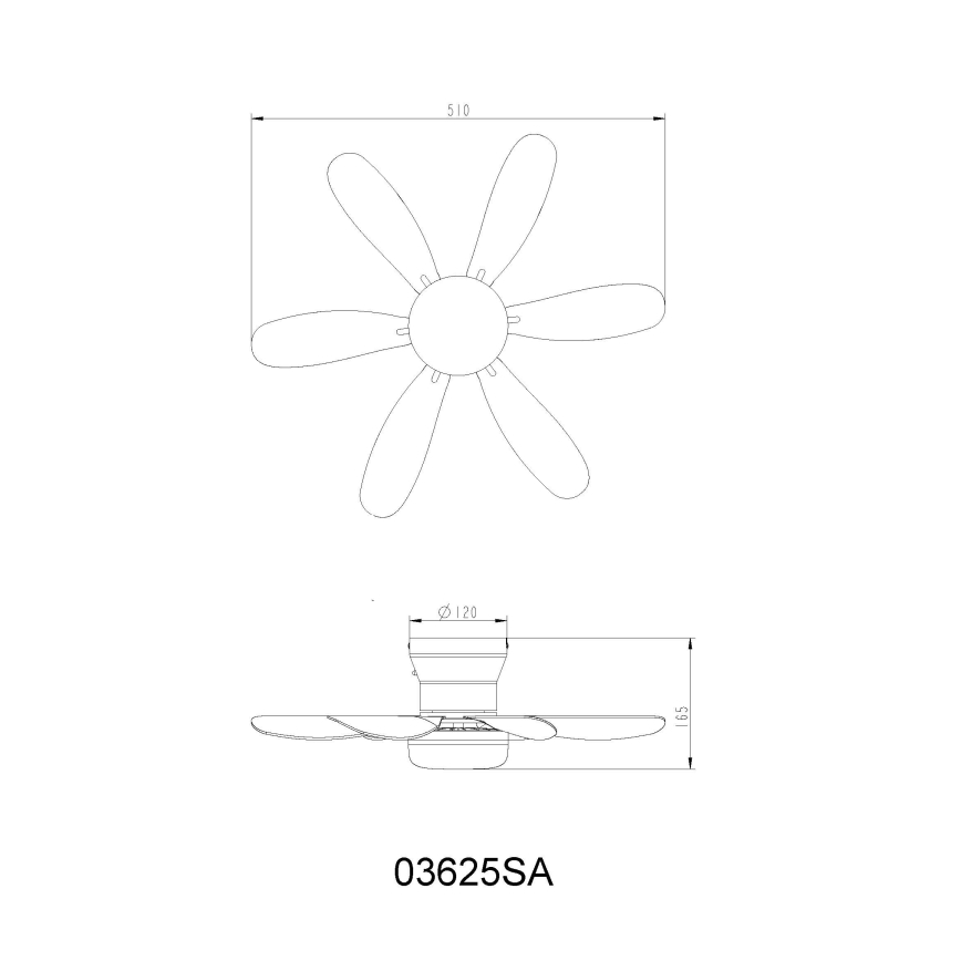 Globo - Dæmpbar LED-loftventilator LED/5W/230V 2700-6500K beige + fjernbetjening