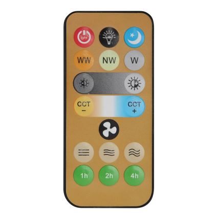 Globo - LED dæmpbar loftventilator LED/5W/230V 2700-6500K hvid + fjernbetjening