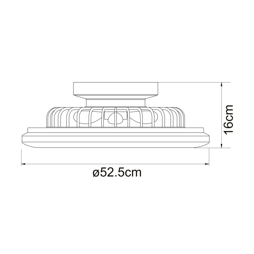 Globo - LED Loftlampe med ventilator dæmpbar LED/30W/230V 3000-6500K + fjernbetjening