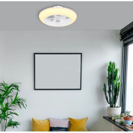 Globo 03632W - LED loftlampe med ventilator LAFEE LED/18W/230V