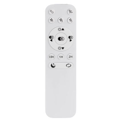 Globo - LED Dæmpbar loftventilator LED/40W/230V 3000-6500K sort + fjernbetjening