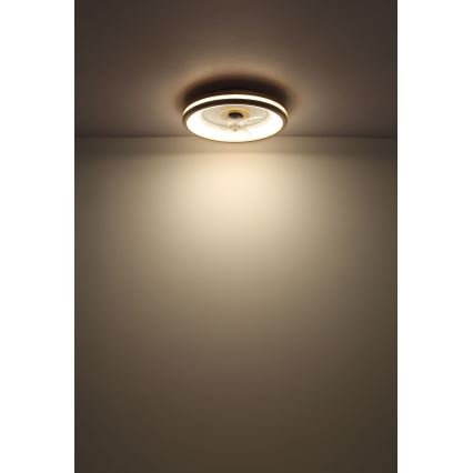 Globo - LED Loftlampe med ventilator dæmpbar LED/30W/230V 2700-6500K brun + fjernbetjening