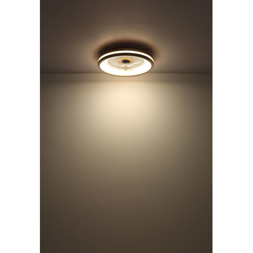 Globo - LED Loftlampe med ventilator dæmpbar LED/30W/230V 2700-6500K brun + fjernbetjening