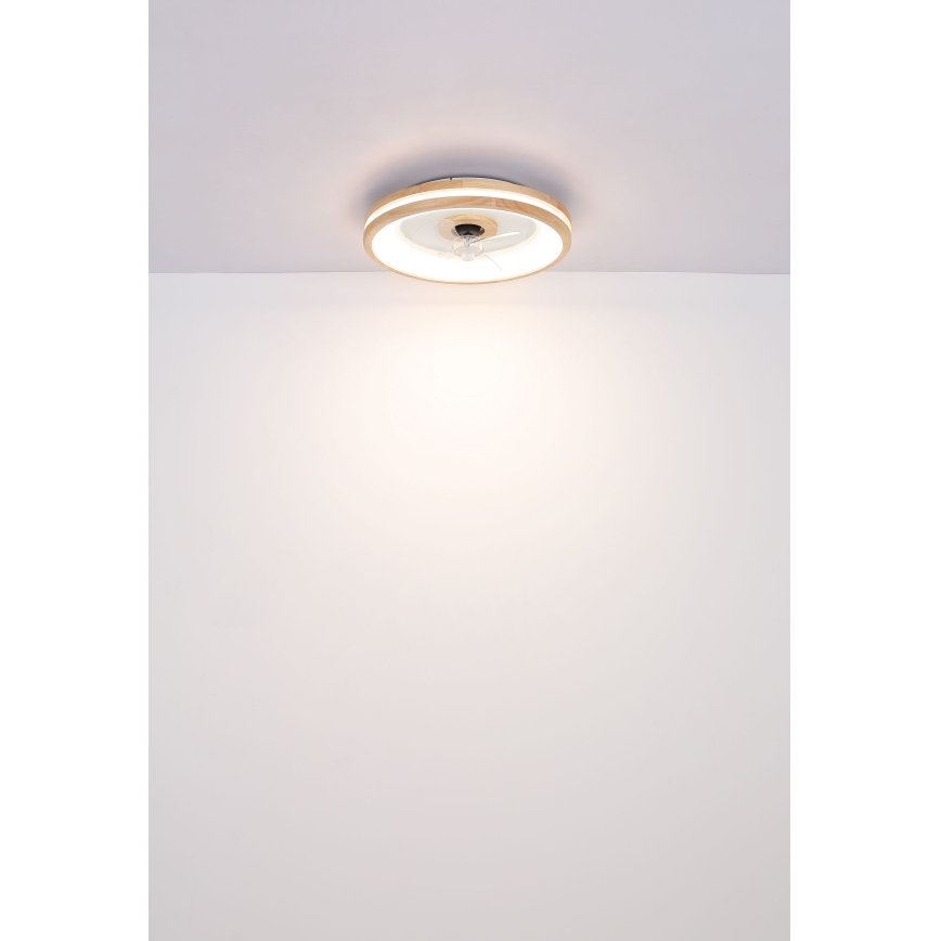 Globo - LED Loftlampe med ventilator dæmpbar LED/30W/230V 2700-6500K brun + fjernbetjening