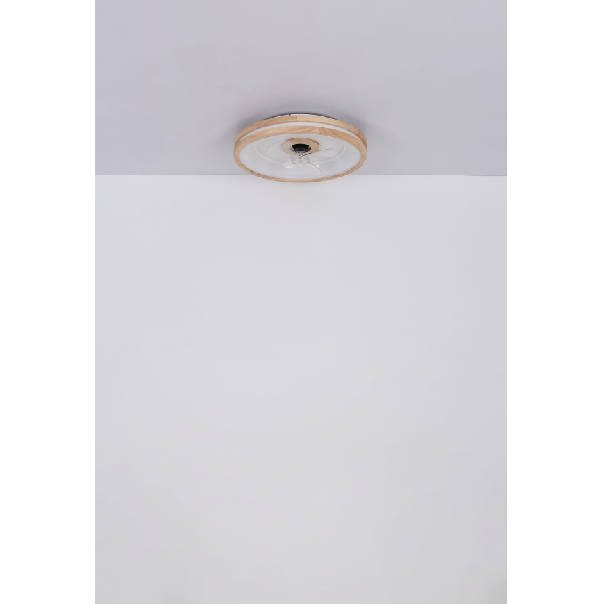 Globo - LED Loftlampe med ventilator dæmpbar LED/30W/230V 2700-6500K brun + fjernbetjening