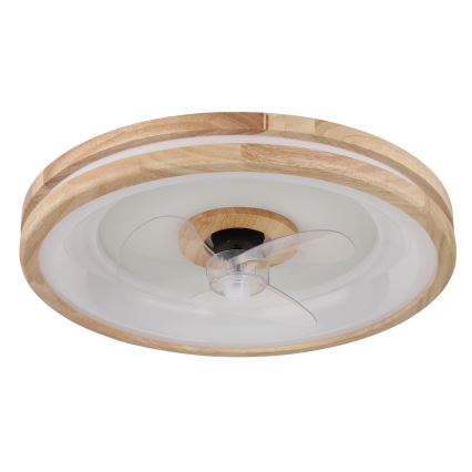 Globo - LED Loftlampe med ventilator dæmpbar LED/30W/230V 2700-6500K brun + fjernbetjening