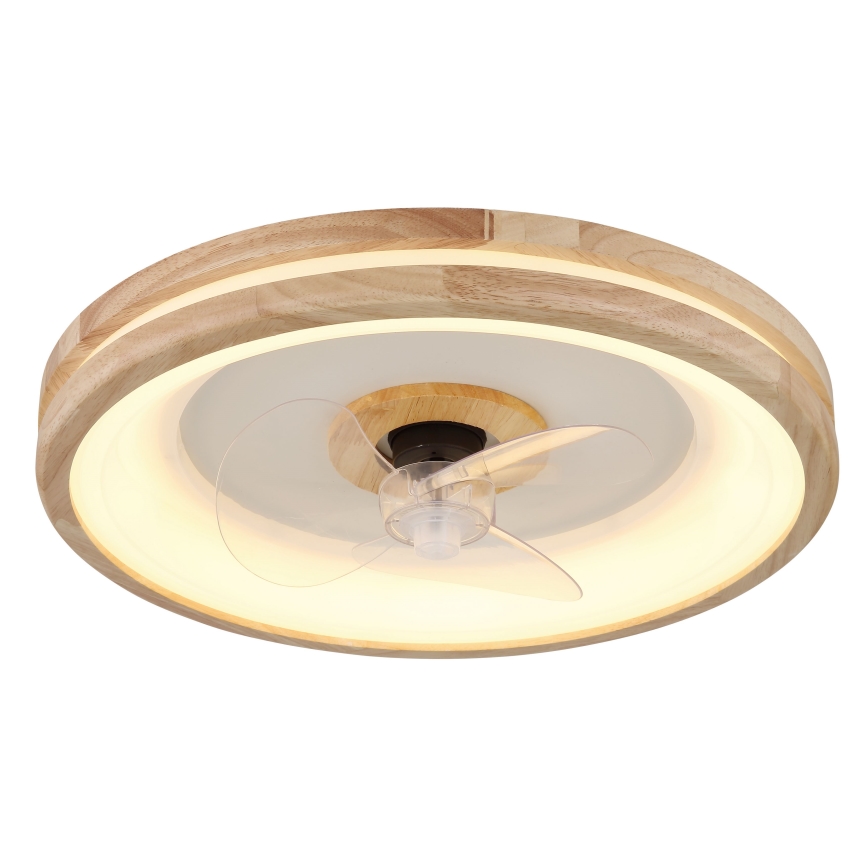 Globo - LED Loftlampe med ventilator dæmpbar LED/30W/230V 2700-6500K brun + fjernbetjening
