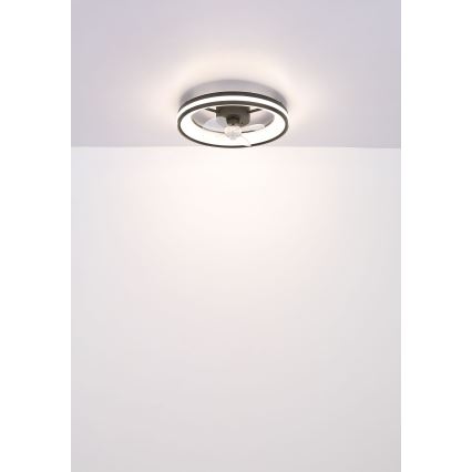 Globo - LED Loftlampe med ventilator dæmpbar LED/30W/230V 2700-6500K sort + fjernbetjening