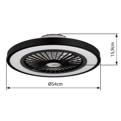 Globo - LED loftventilator dæmpbar LED/45W/230V 3000-6500K + fjernbetjening